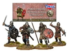 Early Saxon Unarmored Warriors: 28mm Figures